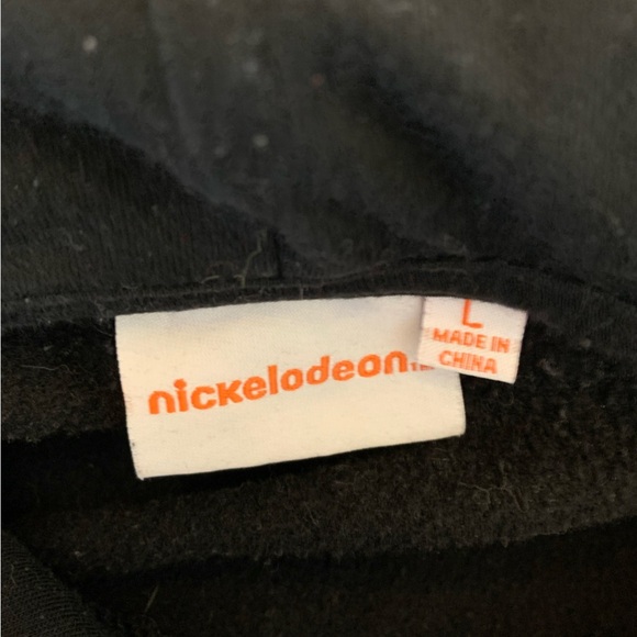 Nickelodeon Hoodie Rugrats Ren Stimpy Mens Large Black Acid Washed Retro 90s - Picture 7 of 8